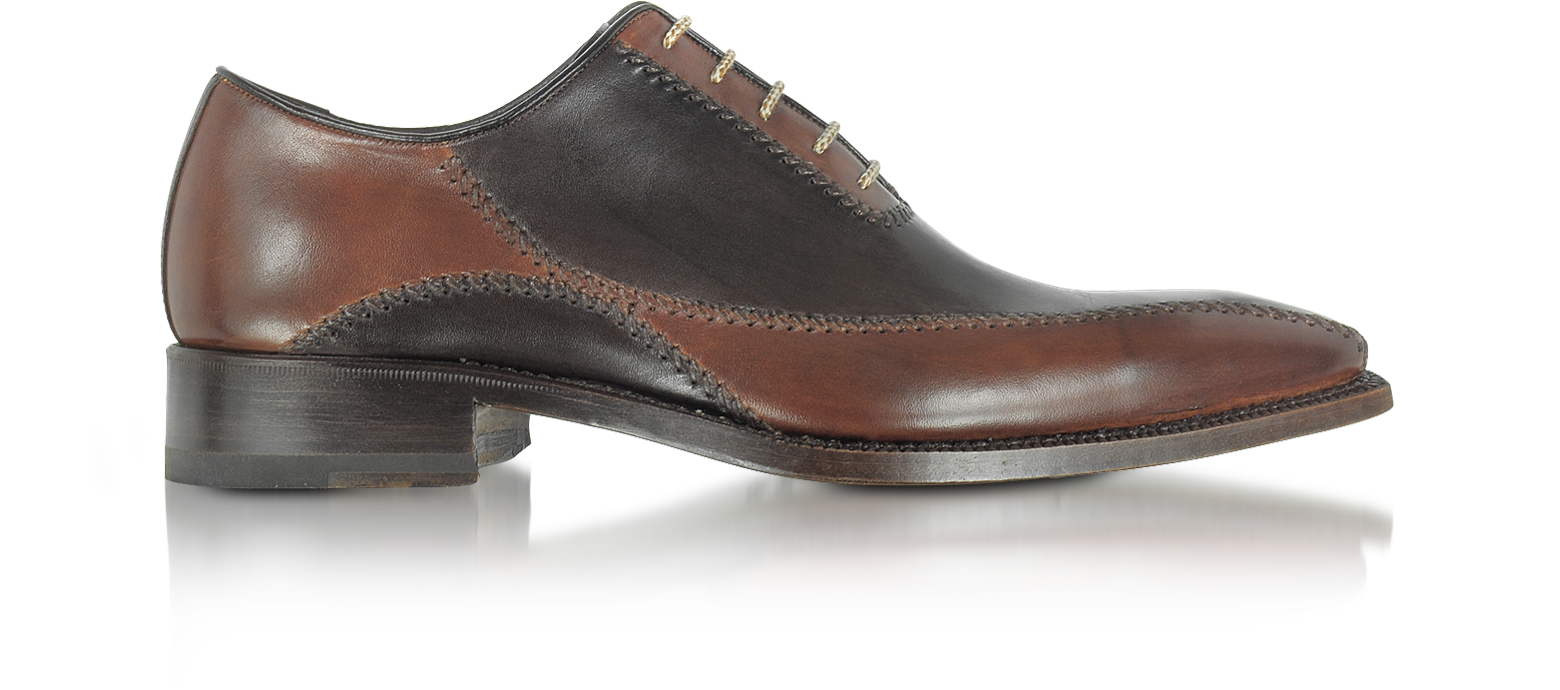 Dark Brown Italian Handcrafted Leather Oxford Shoes
