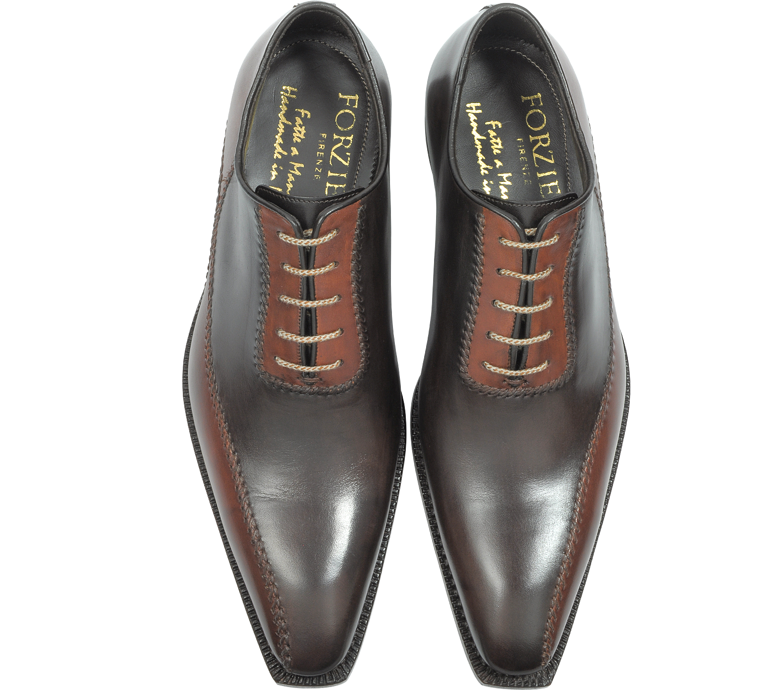 Forzieri Dark Brown Italian Handcrafted Leather Oxford Shoes 6 US | 5.5 UK  | 40 EU at FORZIERI