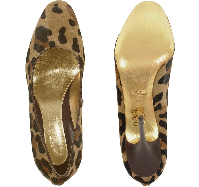 Forzieri Leopard Patterned Hair-Calf and Leather Pump Shoes 6.5 US | 4 ...