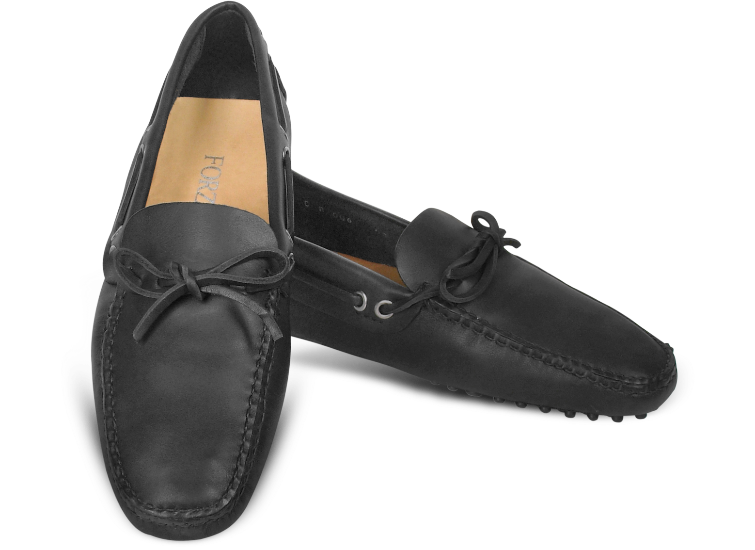mens black leather driving loafers