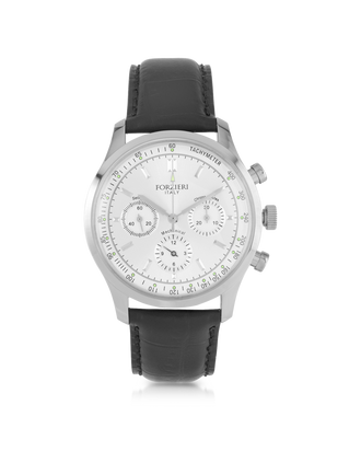 Savona - Black Croc-Embossed Automatic Watch