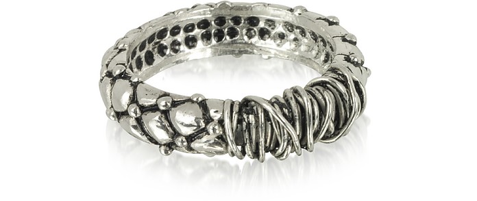 Sterling Silver Ring w/Etruscan Knot - Giacomo Burroni