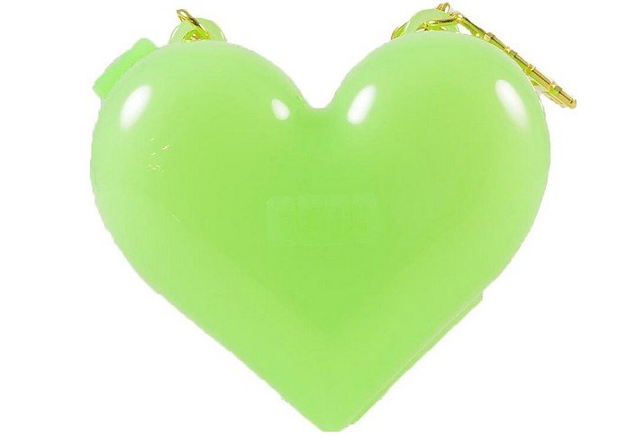 Lime Green Heart Clutch - GCDS