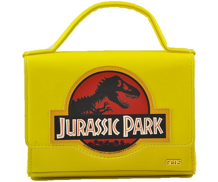 Jurassic Park Yellow Top-Handle Shoulder Bag - GCDS