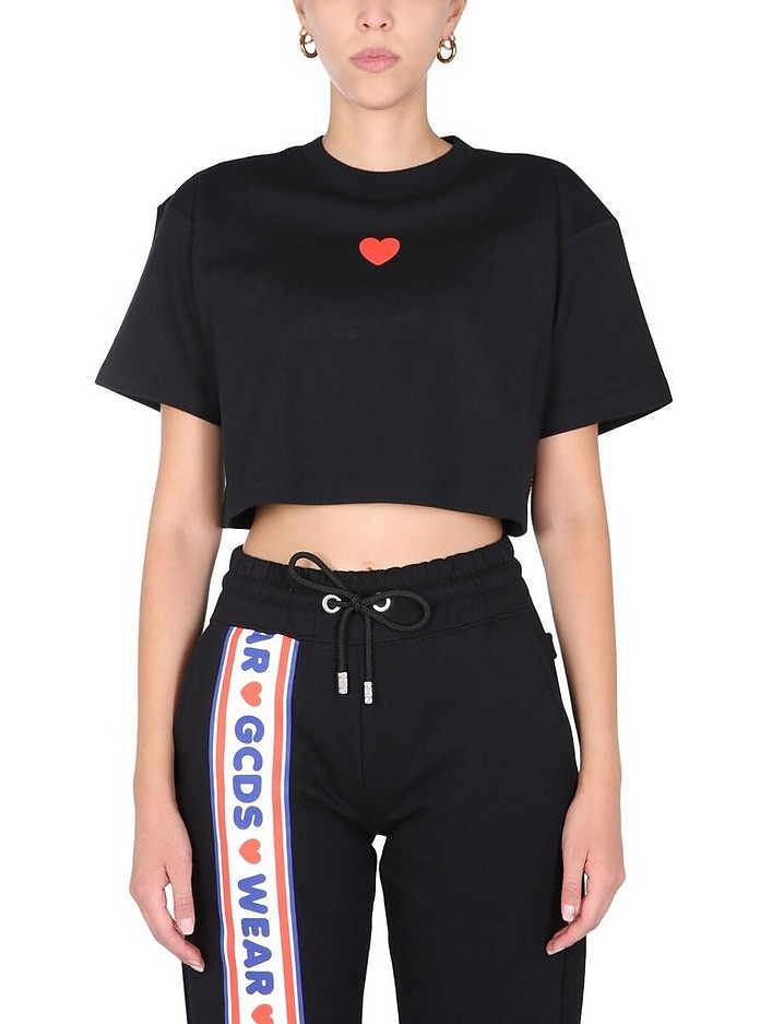 "Lovely" Cropped T-Shirt - GCDS