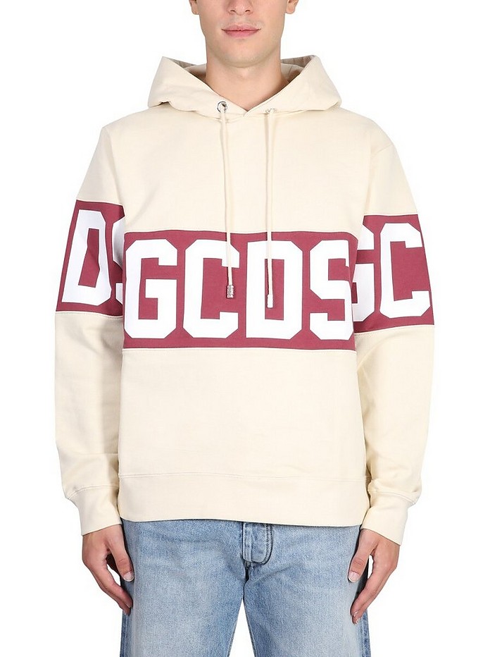 Sweatshirt With Logo Band - GCDS