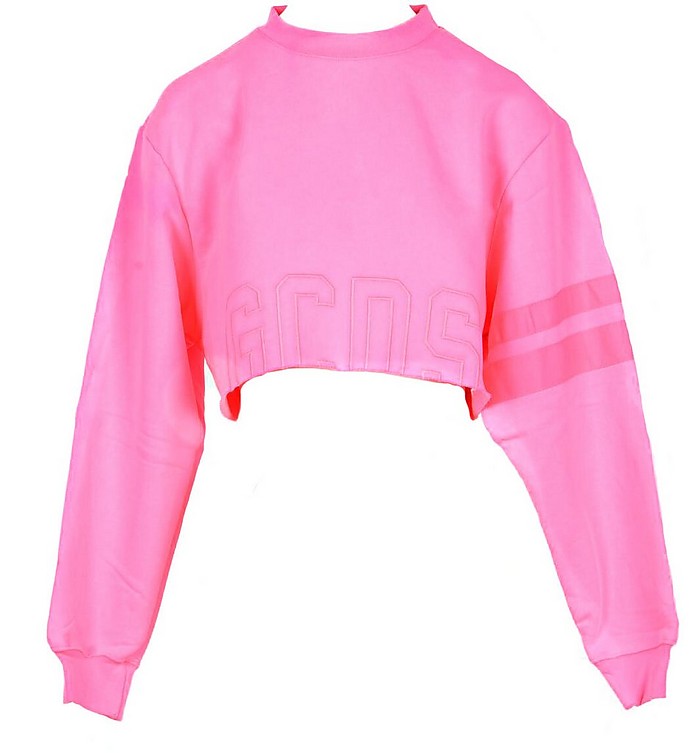 Women's Shocking Pink Sweatshirt - GCDS