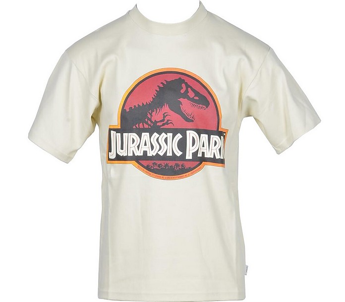 Men's Beige Jurassic Park Cotton T-shirt - GCDS