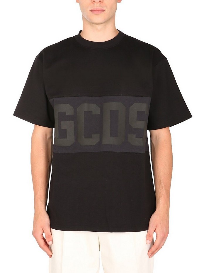 T-Shirt With Logo Band - GCDS