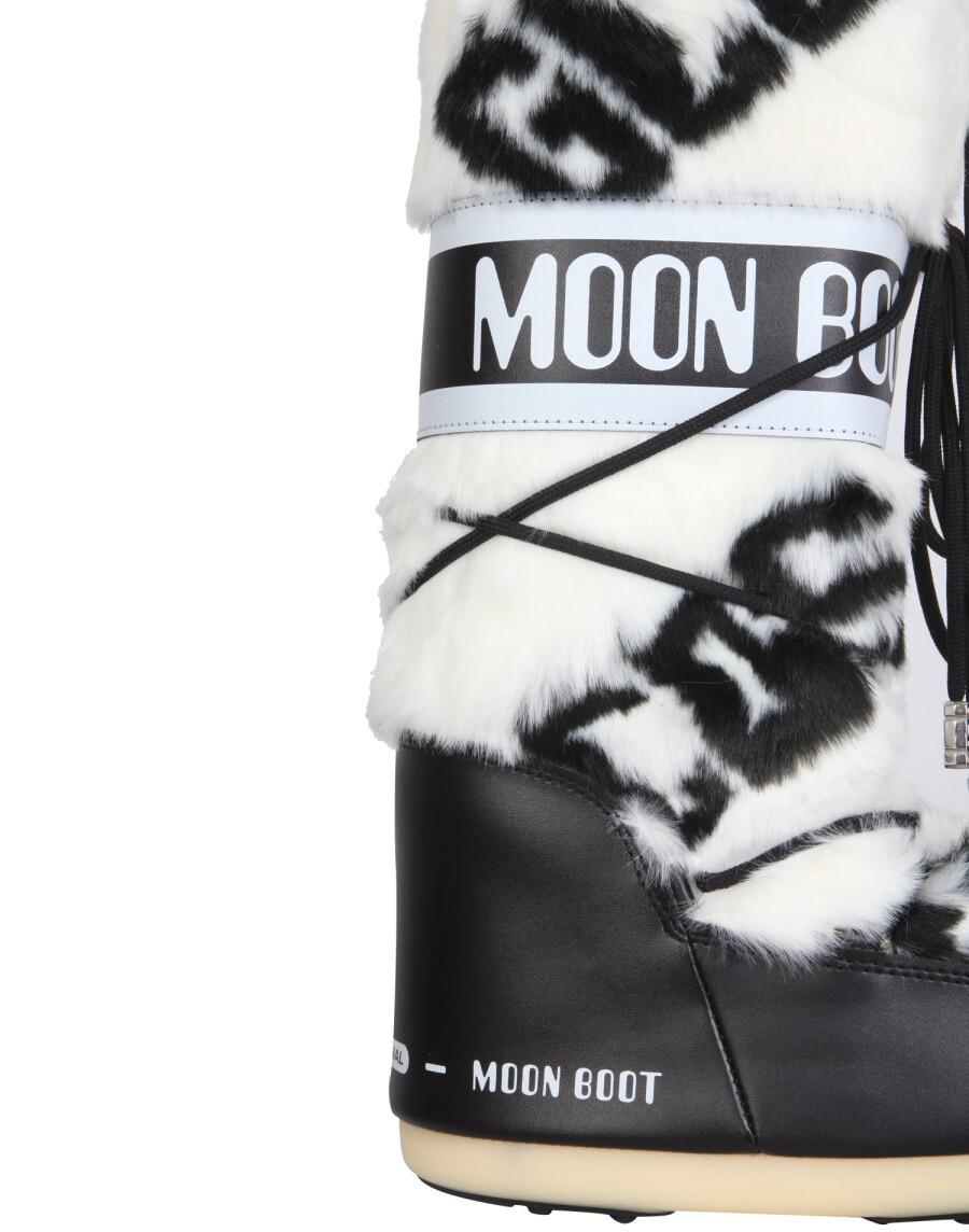 Gcds Faux-fur Moon Boots in Black