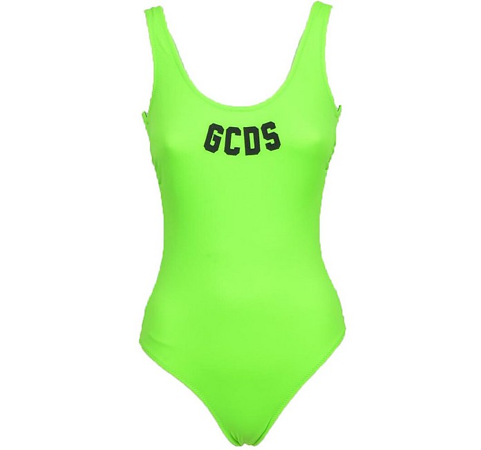 Women's Apple Green Swimsuit - GCDS
