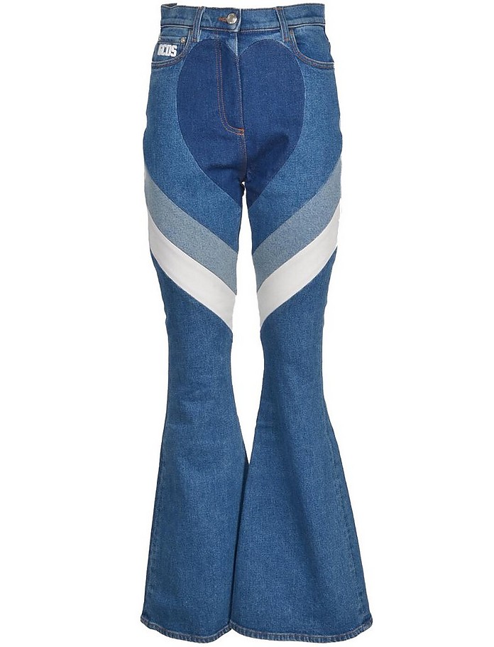 Women's Denim Blue Jeans - GCDS