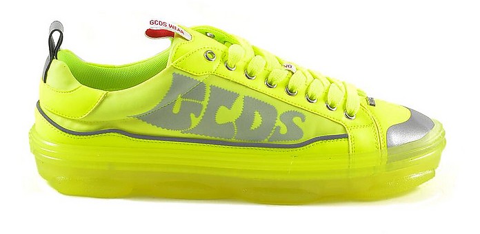Neon Yellow Men's Sneakers - GCDS