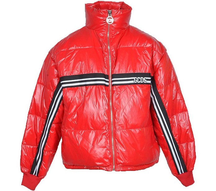 Men's Red Padded Jacket - GCDS