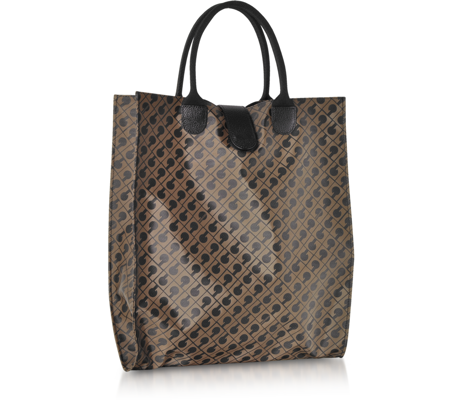 Gherardini moka/brown Signature Coated Canvas Softy Foldable Tote Bag ...