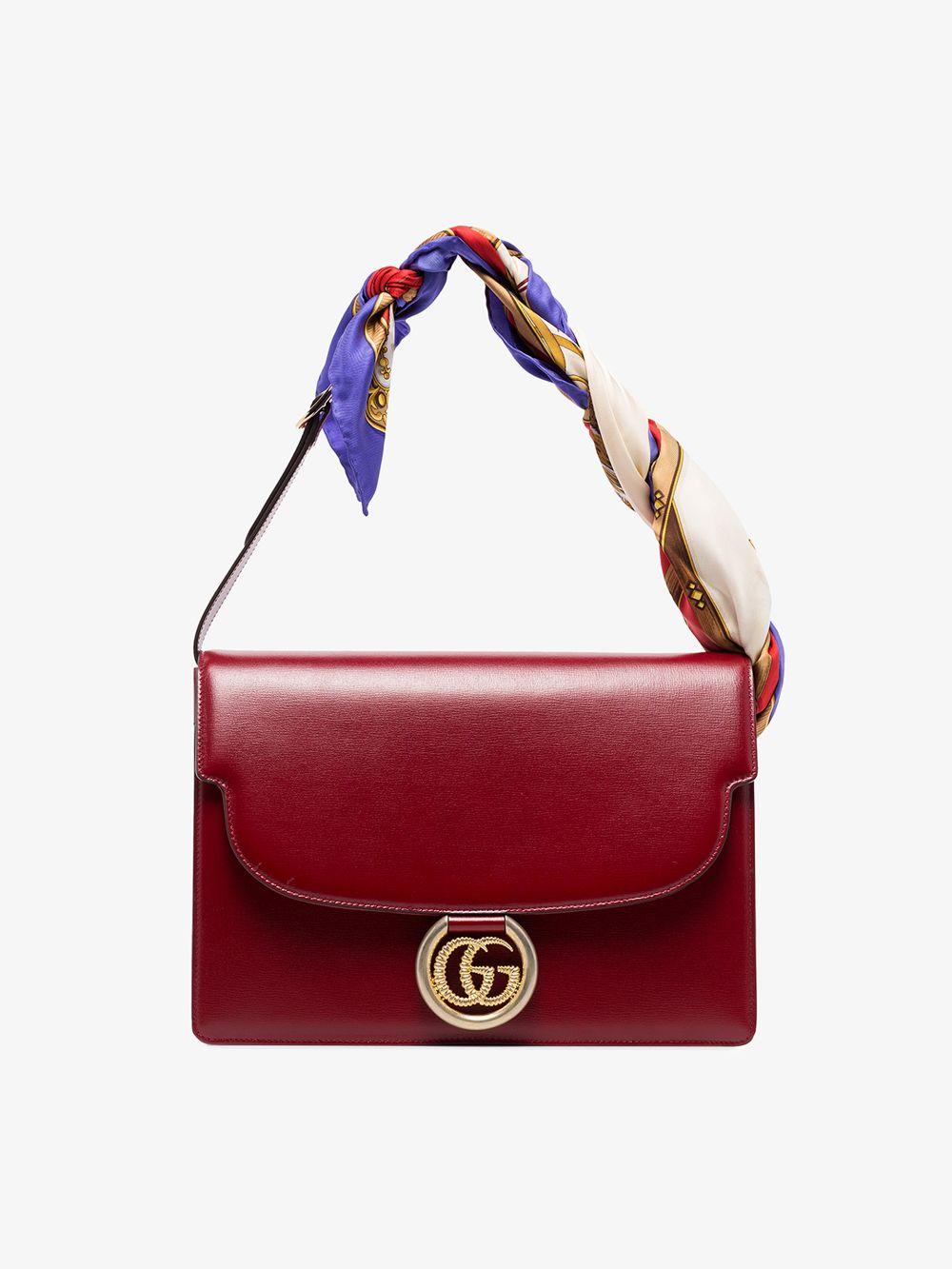 gucci bag with scarf