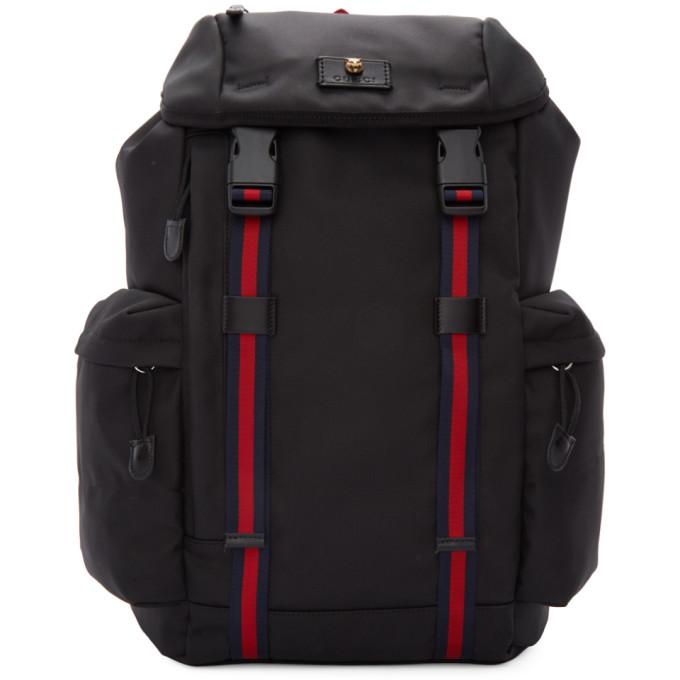 Gucci Black Medium Technical Backpack 
