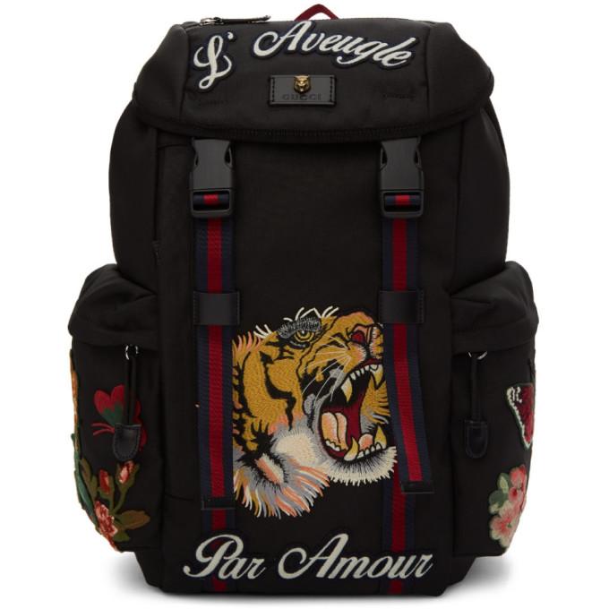 gucci backpack with embroidery