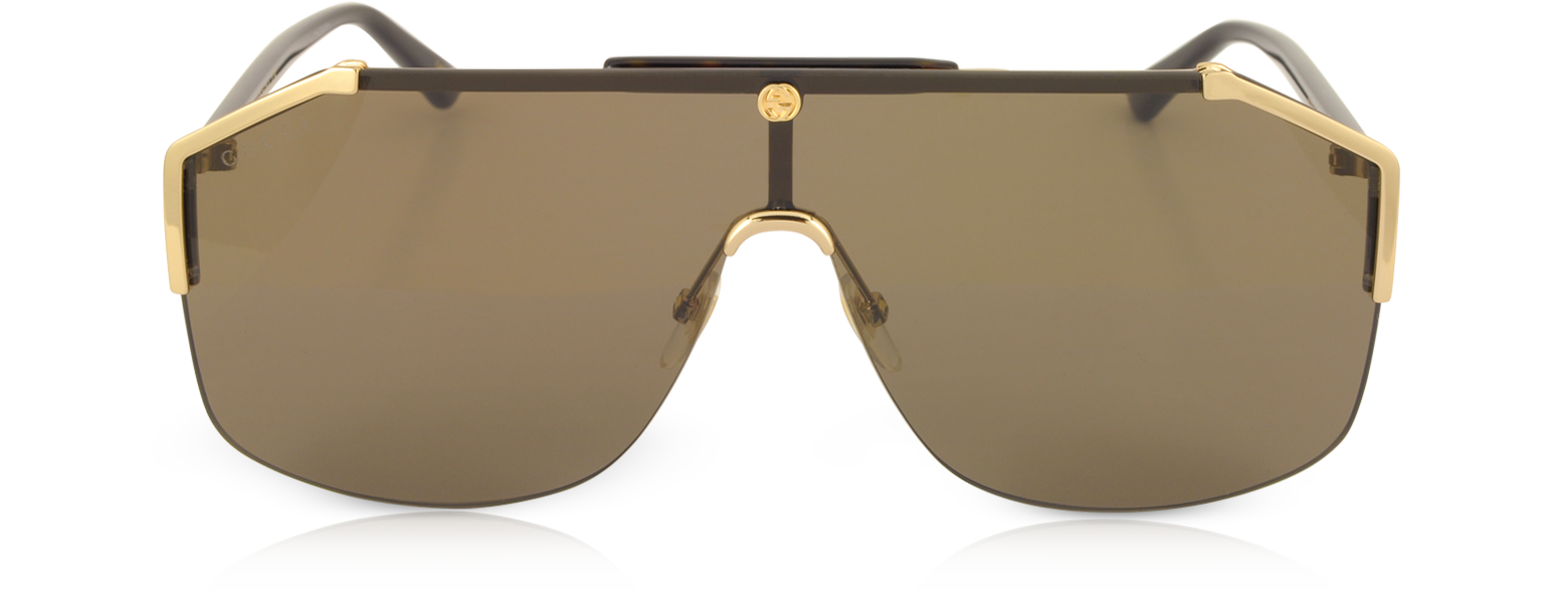 gucci gold frame sunglasses