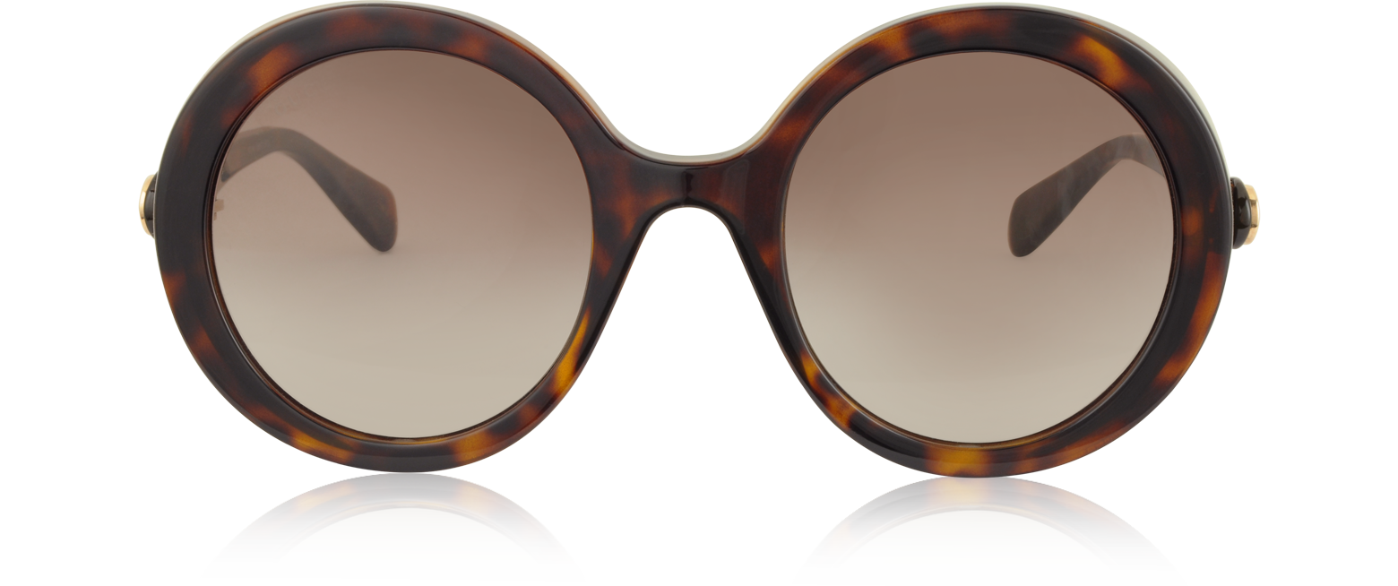 gucci havana round sunglasses