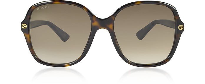 Squared-frame Acetate Sunglasses - Gucci