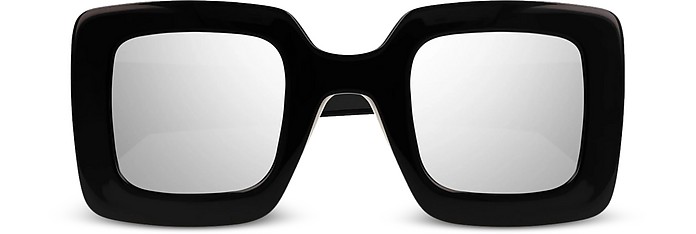 Square-frame Shiny Acetate Women's Sunglasses - Gucci