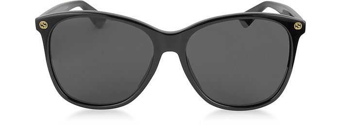 GG0024S Acetate Round Oversized Women's Sunglasses - Gucci / Ob`