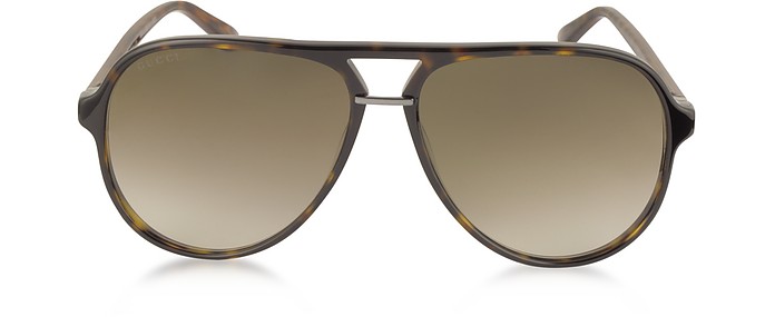 GG0015S Acetate Aviator Men's Sunglasses - Gucci