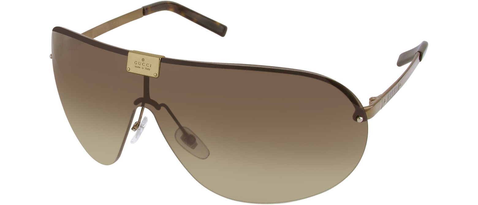 gucci rimless shield sunglasses