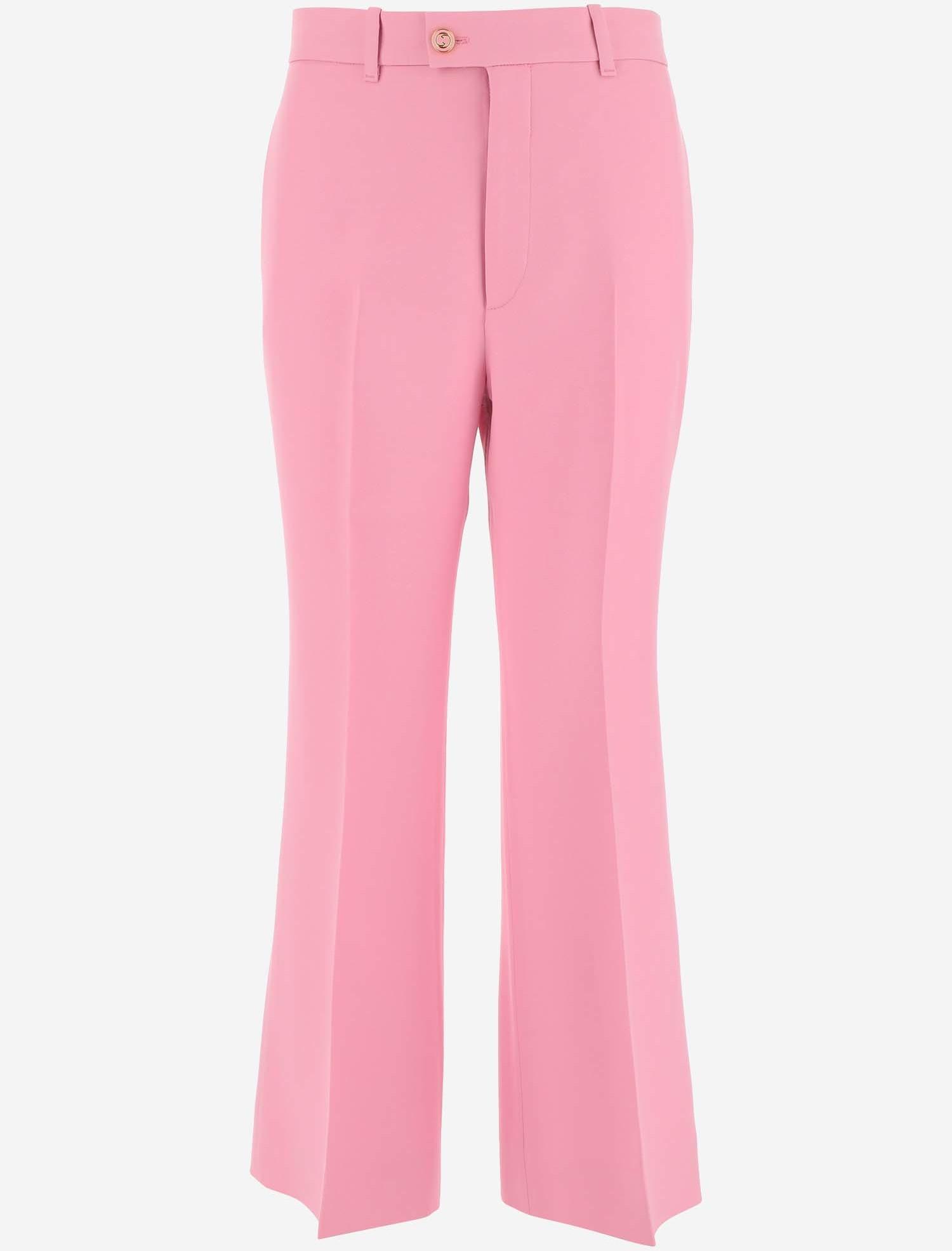 Gucci Gucci Girls Pink Cotton Pants - Stylemyle