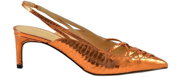 Women's Orange Shoes - Giannico