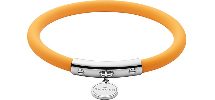 Blakely Yellow Silicone and Silver Tone Bracelet - Skagen