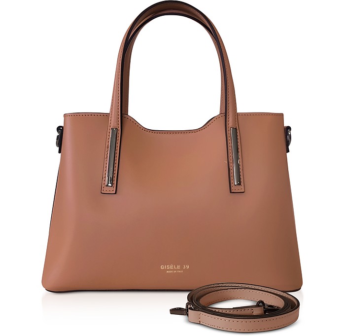 Genuine Leather Top-Handle Bag - Gisèle 39