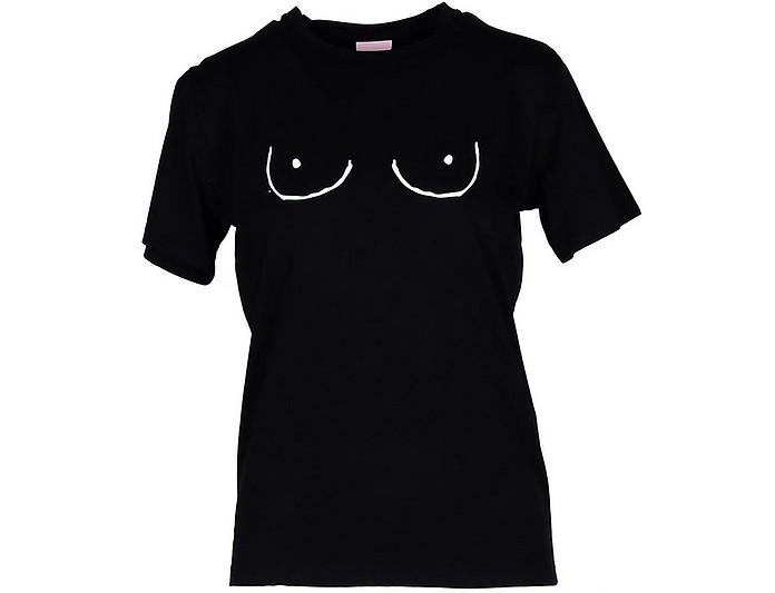 Women's Black T-Shirt - Glimmed