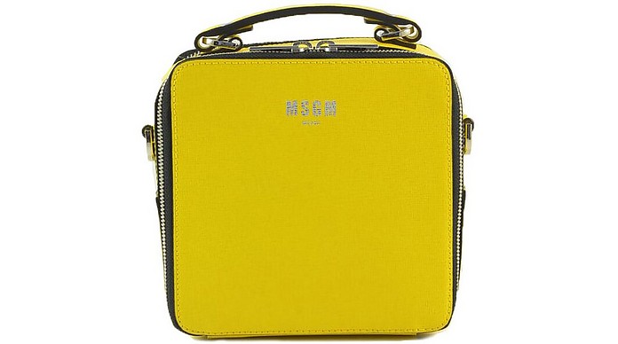 Yellow Box Bag w/shoulder Strap - MSGM