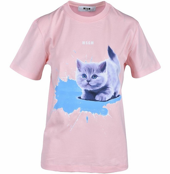 Women's Pink T-Shirt - MSGM