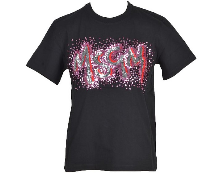 Women's Black T-Shirt - MSGM