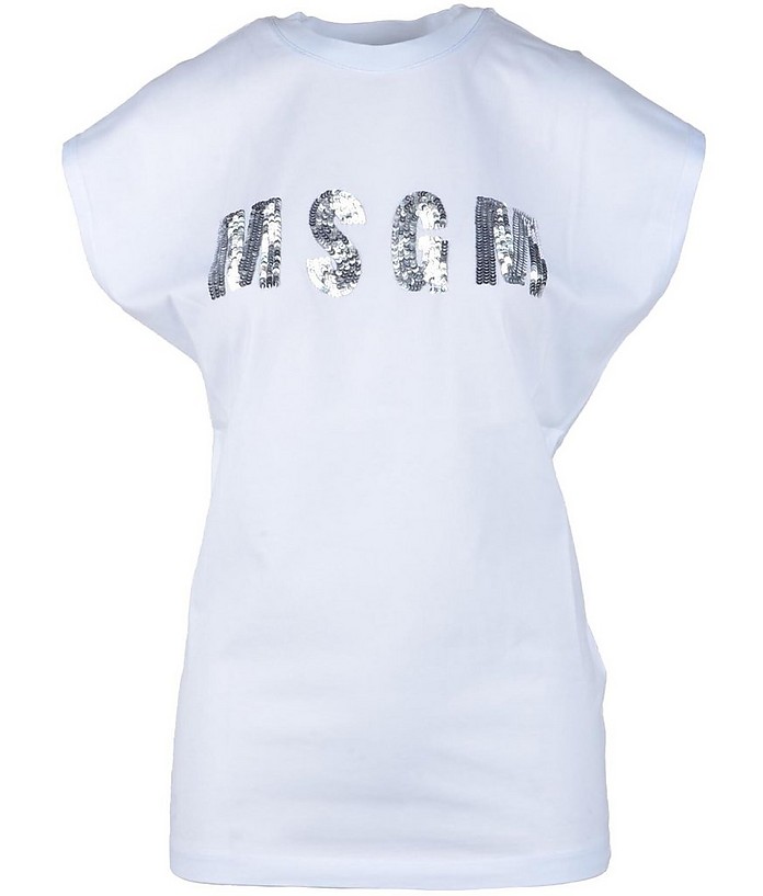 Women's White T-Shirt - MSGM