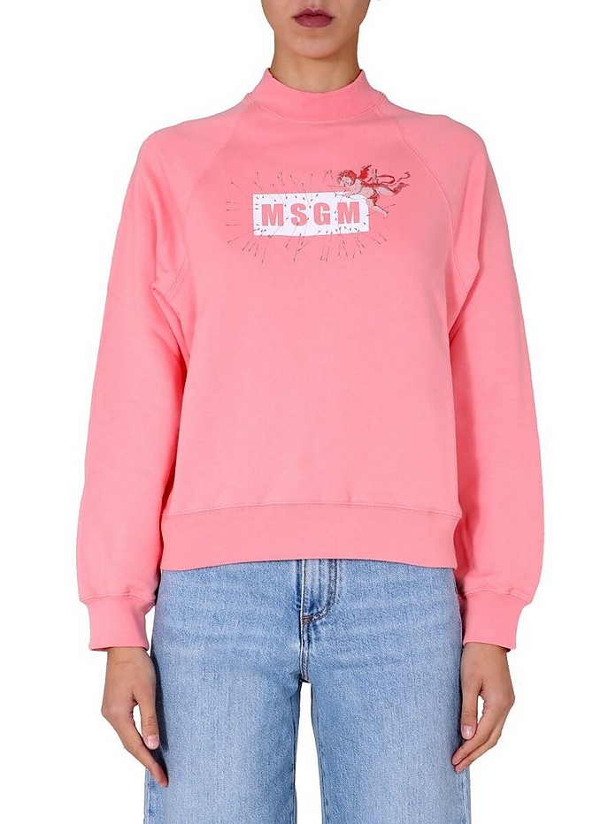 High Neck Sweatshirt - MSGM