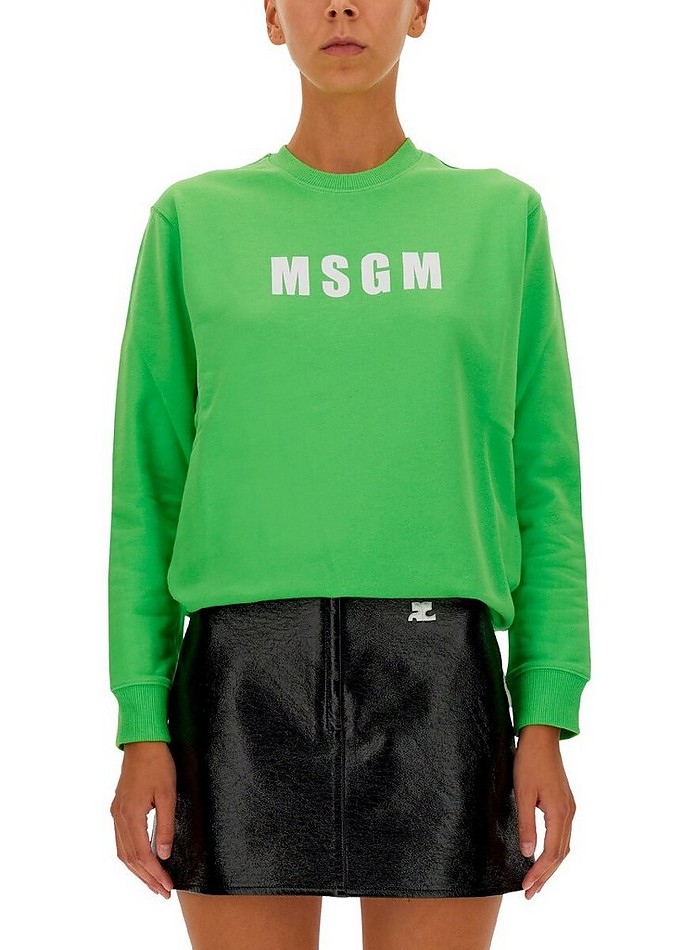 Women's Green Sweatshirt - MSGM