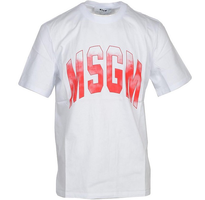 Men's White T-Shirt - MSGM