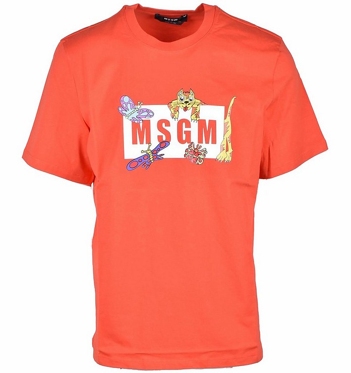 Men's Red T-Shirt - MSGM