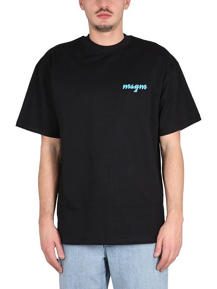 T-Shirt With Print - MSGM
