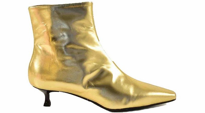 Women's Gold Booties - MSGM