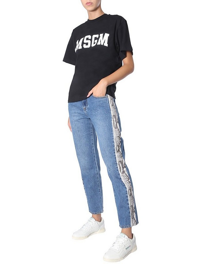 Jeans With Side Band - MSGM