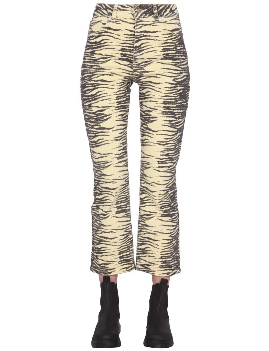Yellow Zebra Slim Fit Jeans 26 IT at FORZIERI