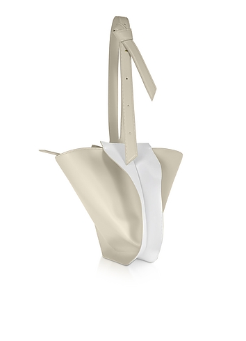 Bloom Mini Egret White Shoulder Bag展示图