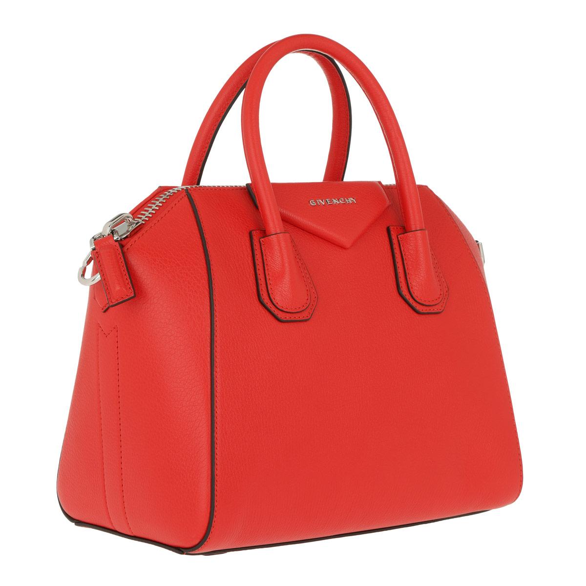 Pre-owned Givenchy Vegan Leather Travel Bag In Red