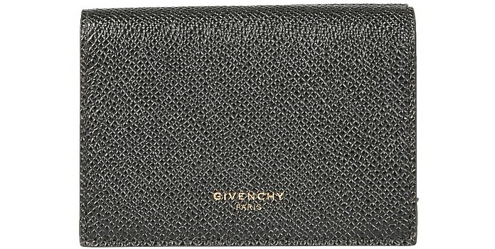 Black Flap Wallet With Logo - Givenchy