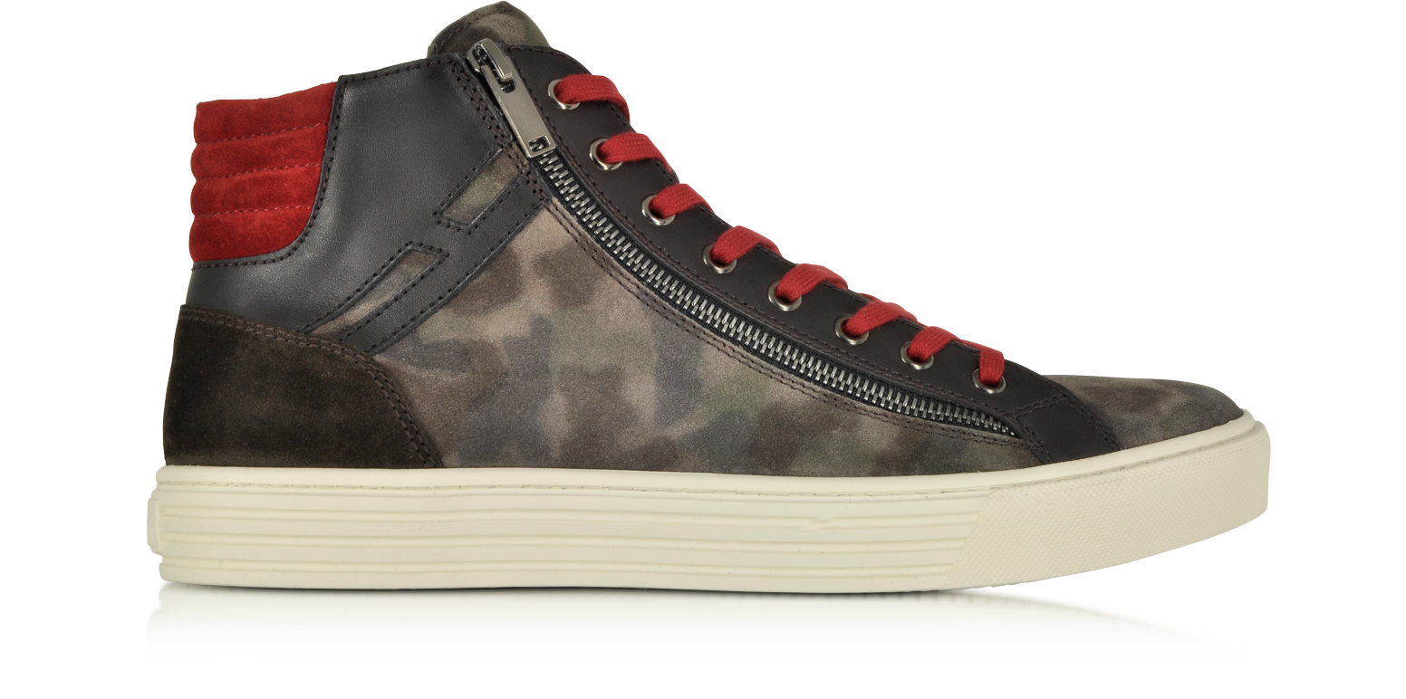 Hogan Multicolor Leather and Suede High Top Sneaker 6 (7 US | 6 UK | 39 ...
